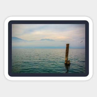 Winter Lake Garda at Castelletto Sticker